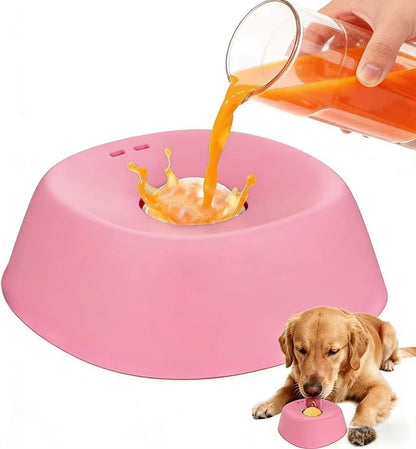 Anti-Choking Slow Feeder Dog Bowl Non-Slip 3/4 Cup - Lick Toy for Liquid Treats Bone Broth Ice Cream Yogurt