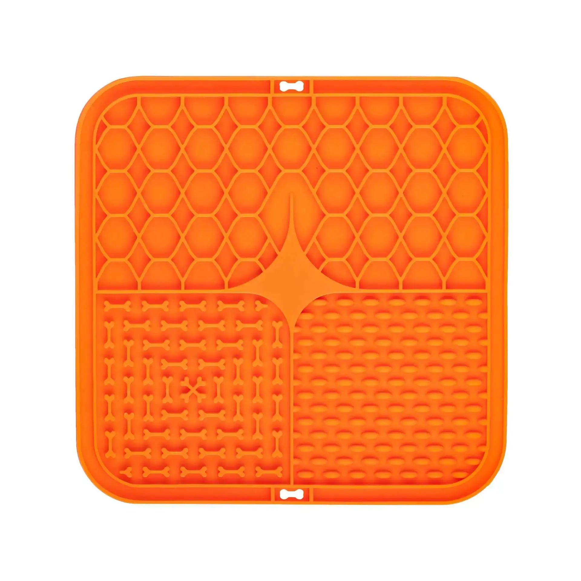 Waterproof Anti-Slip Pet Lick Mat, Slow Feeder for Dogs, Cats and Puppies, Anti-Slip Feeding Mats (Color Random), Lick Mats