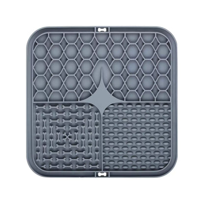 Waterproof Anti-Slip Pet Lick Mat, Slow Feeder for Dogs, Cats and Puppies, Anti-Slip Feeding Mats (Color Random), Lick Mats