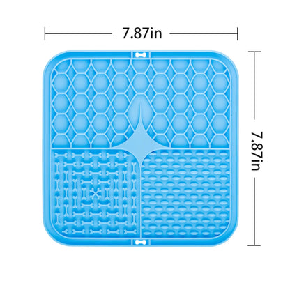 Waterproof Anti-Slip Pet Lick Mat, Slow Feeder for Dogs, Cats and Puppies, Anti-Slip Feeding Mats (Color Random), Lick Mats