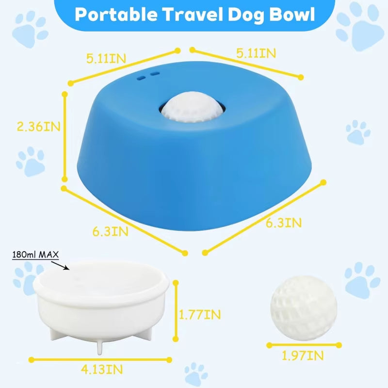 Anti-Choking Slow Feeder Dog Bowl Non-Slip 3/4 Cup - Lick Toy for Liquid Treats Bone Broth Ice Cream Yogurt